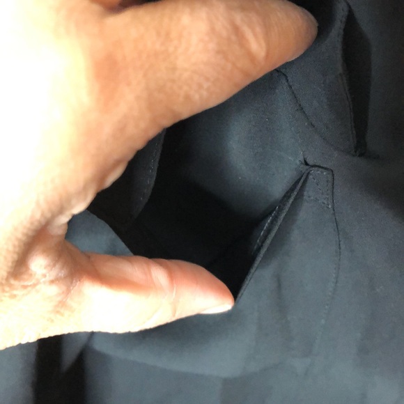 New York & Company Women's Black Collared Long Sleeve Top XL XLARGE PLUS SIZE - Picture 7 of 12